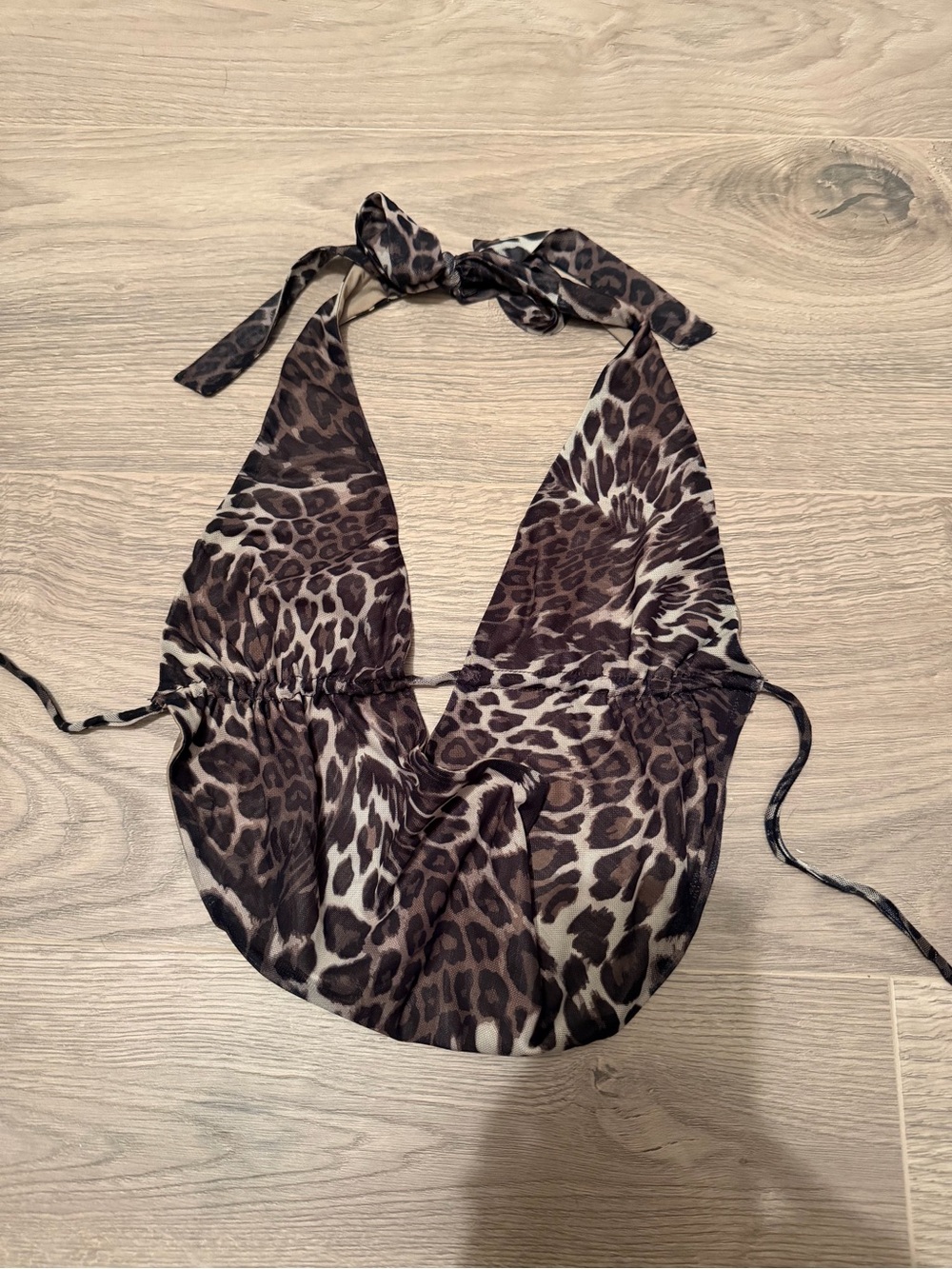 Leopard Print Halter Top